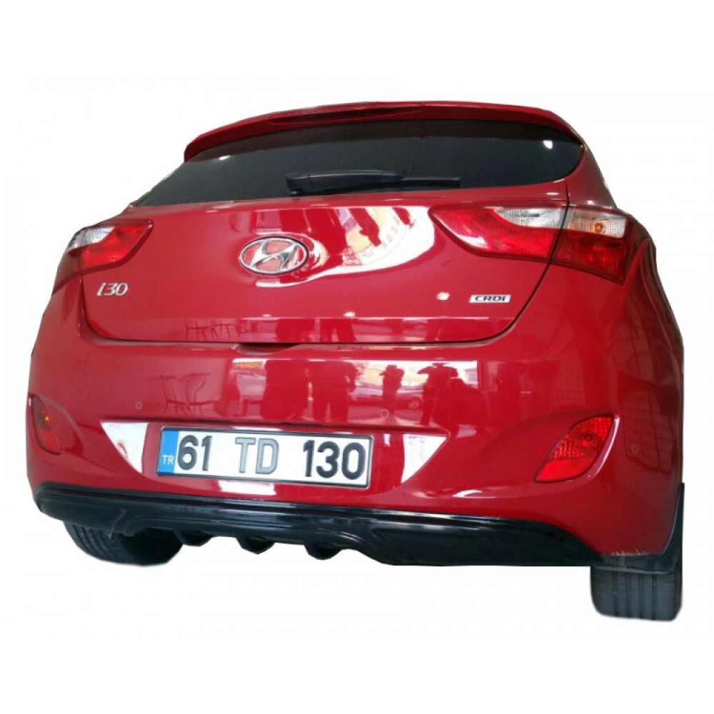 Hyundai İ30 (2011-2016) Arka Tampon Eki - Difüzör (Plastik)